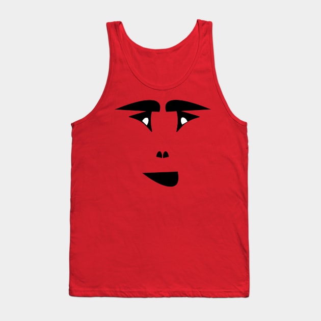 Abstract Face Portrait Tank Top by murshid